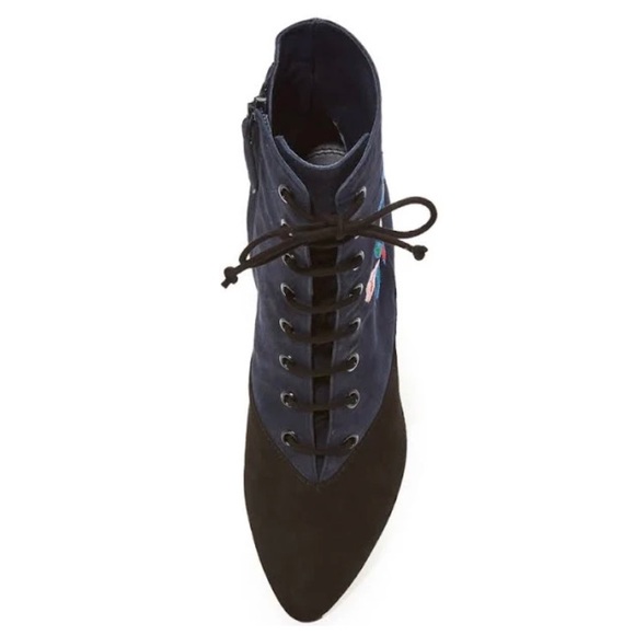 Tory Burch Cassidy Floral Embroidered Bootie 9 - Picture 4 of 11